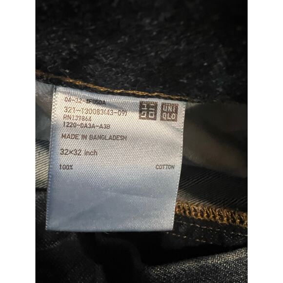 UNIQLO Men’s Straight Leg Denim Jeans 32x32 - Picture 4 of 4